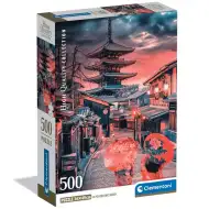 Dies ist ein 500-teiliges HQC Kompaktpuzzle von Clementoni in der Stadt Kyoto.