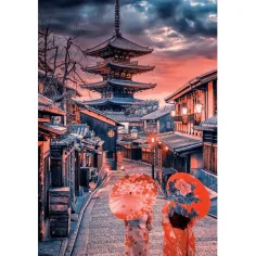 Abend in Kyoto 500-teiliges HQC Kompaktpuzzle - Clementoni Bild 2