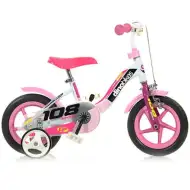 Dino Sport 108 pink-weiß Kinderfahrrad in Größe 10 – Dino Bikes Fahrrad