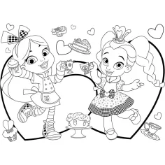 Disney Alice im Wunderland 2-in-1 Maxi-Puzzle mit 24 Teilen und Ausmalbild 70x50cm – Lisciani Bild 2