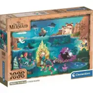 Disney Die kleine Meerjungfrau Karte 1000-teilige Puzzle mit Poster - Clementoni