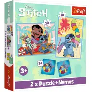 Disney+Lilo&amp;Stitch Puzzle und Memokarten 2-in-1 Set - Trefl