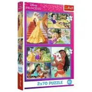 Disney Prinzessinnen 2x70 Teile-Puzzle - Trefl