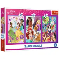 Disney+Prinzessinnen+Freunde+3x80+Teile+Puzzle+-+Trefl