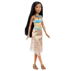Disney Prinzessinnen: Glitzernde Pocahontas-Prinzessin-Puppe - Mattel Bild 2