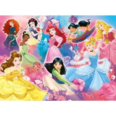Disney Prinzessinnen Team 2-in-1 24-teiliges Eco Maxi Puzzle und Malset 70x50cm - Lisciani Bild 2