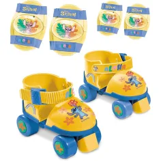 Disney Stitch Rollschuhe mit Schutzausrüstung in den Größen 22–29 - Mondo Toys Bild 2