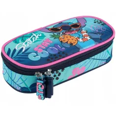 Disney Stitch, ovales Federmäppchen mit der Aufschrift „Stay cool“, PC01, 23 x 9,5 x 6 cm