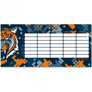Doppelseitiger Stundenplan „Roar of the Tiger“