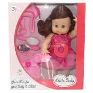 Dorina braunhaarige 36 cm große Puppe, die pinkelt, mit Friseurset, Zubehör und Soundeffekten