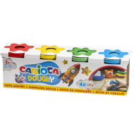 Doughy Modellierknete-Set im Becher, 4 x 110 g – Carioca