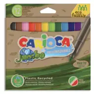 Eco Family Jumbo 12er-Set farbige Filzstifte - Carioca