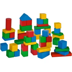 Eichhorn: Bunte Holzbausteine, 50-teiliges Set - Simba Toys Bild 2