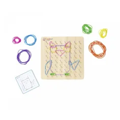 Eichhorn: Holz-Montessori-Geobrett – Entwicklung von Formen, Fantasie und Feinmotorik – Simba Toys Bild 3