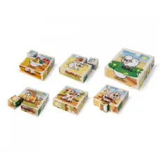 Eichhorn: Holz-Würfelpuzzle – Haustier-Puzzle für die Kleinen - Simba Toys Bild 2