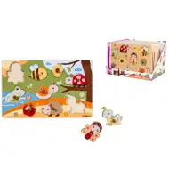 Eichhorn: Holztiere-Puzzle mit Griff in verschiedenen Varianten 1 Stück - Simba Toys