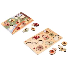 Eichhorn: Holztiere-Puzzle mit Griff in verschiedenen Varianten 1 Stück - Simba Toys Bild 2