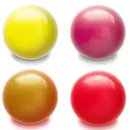 Einfarbiger Fluo-Gummiball 14cm in verschiedenen Farben