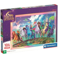 Einhorn Akademie Magische Mission 104-teiliges Puzzle – Clementoni