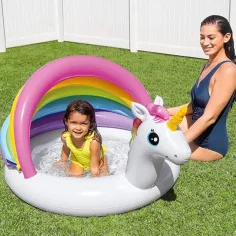 Einhorn-Babypool 127x102x69cm - Intex Bild 2