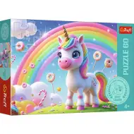 Einhorn Regenbogen 60-teiliges Puzzle – Trefl
