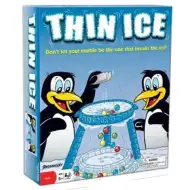 Eisgeschicklichkeitsspiel mit bunten Kugeln