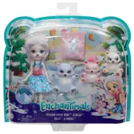 Enchantimals: Pristina Polar Bear &amp; Glacier Spielset mit kleinen Tieren - Mattel