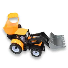 Engineering Truck: Baggertraktor Arbeitsmaschine mit Anhänger 45cm Bild 3