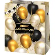 Exklusive Geschenktasche mit Luftballonmuster, mittlere Größe, 18x23x10cm