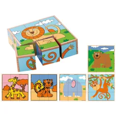 Exotische Tiere Holzpuzzle-Spiel Bild 2