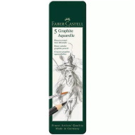 Faber-Castell: Aquarell-Grafitstift-Set in Metalldose, 5-teilig