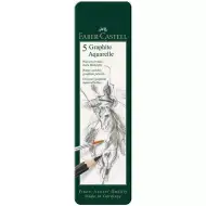 Faber-Castell: Aquarell-Grafitstift-Set in Metalldose, 5-teilig