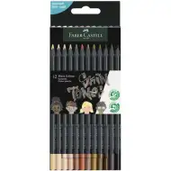 Faber-Castell: Black Edition Hauttöne 12er-Set Buntstifte