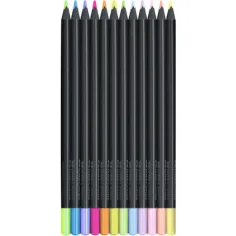 Faber-Castell: Black Edition Pastell Buntstift Set 12er-Pack Bild 2