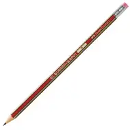 Faber-Castell: Dessin 2001 Bleistift mit Radiergummi B 1 Stück
