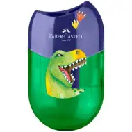 Faber-Castell: Dinosaurier-Spitzer – 2-fach, mit Behälter
