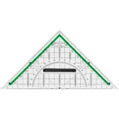 Faber-Castell: Dreieckiges Geodreieck mit abnehmbarem Griff, 20 cm Bild 2