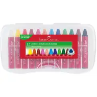 Faber-Castell: Dreikant Jumbo Wachsmalstifte 12er-Set