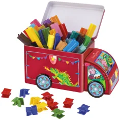 Faber-Castell: Filzstift-Set im Metall-LKW, 33-teilig Bild 2