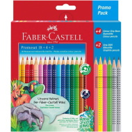 Faber-Castell: Grip Buntstift-Set 18+6 Stück Packung