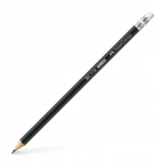 Faber-Castell: HB Graphit-Bleistift mit Radiergummi, 1 Stück