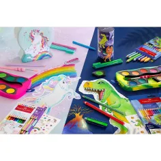 Faber-Castell: Jumbo GRIP Dinosaurier Buntstift-Set 8+2 Stück Packung Bild 2