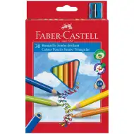 Faber-Castell: Junior Farbstifte 30 Stück mit Anspitzer
