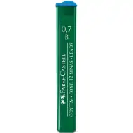 Faber-Castell: Minen 12 Stück, 0,7 mm, B