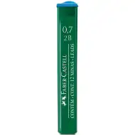 Faber-Castell: Minen-Ersatz, 12 Stück, 0,7 mm, 2B