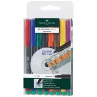 Faber-Castell: Multimark Permanentmarker-Set F 0,6 mm – 8 Stück