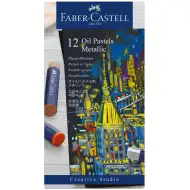 Faber-Castell: Ölpastellkreiden Metallic-Farben 12er-Set