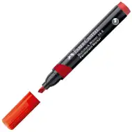 Faber-Castell: Permanenter Marker roter alkoholbasierter Filzstift mit Keilspitze