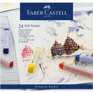 Faber-Castell: Set mit 24 Pastellkreiden