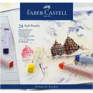 Faber-Castell: Set mit 24 Pastellkreiden